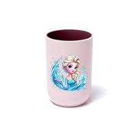 TEMU Vaso de baño de princesa Elsa de Disney Frozen | Plástico duradero, estilo lindo y fácil de dibujos animados, ideal para viajes y almacenamiento en el hogar, botes
