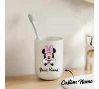 TEMU Vaso de Cepillo de Dientes Minnie Mouse con Personalizado DISNEY - Vaso de Baño de Plástico Duradero con Diseño de Dibujos Animados para Hombres y Mujeres, Regalo Ideal para de Disney