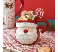 TEMU Vaso de Cerámica Papá Noel para Oficina y Hogar, de Desayuno en Relieve, Cuenco para Sopa