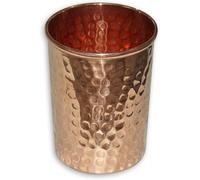 TEMU Vaso martillado de cobre puro, taza de salud ayurvédica, vaso para agua potable, vajilla, artículos para beber de cocina