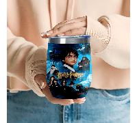 TEMU Vaso Térmico de Acero Inoxidable 1pc WB Harry Potter y - Taza de Café Reutilizable de 355ml con Diseño de Personajes, Ideal para Uso Diario, Oficina, al , Viajes y Picnics, Lavar a