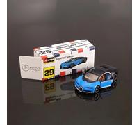 TEMU Vehículo de juguete de aleación en miniatura a de Burago, Bugatti Chiron en azul, decoraciones de coches , adecuado para Halloween, Navidad y como regalos sorpresa para niños.