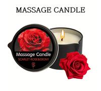 TEMU Vela de Masaje - Aceite - Rosa y Ébano, 2oz/56.7g se Derrite en Aceite para Masajes