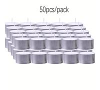 TEMU Velas de Cera de Té | Recuerdos para Fiestas de , Mini Velas , 7.5-8 Horas de Duración, Ideales para Recepciones, de Energía de Emergencia, Uso en Interiores, Cera de , Adorno de