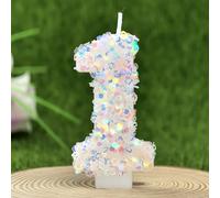 TEMU Velas digitales creativas para pastel, nuevas, de lentejuelas, para manualidades DIY, velas de hechas a , velas de decoración para fiestas