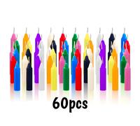 TEMU velas ultra cortas y con punta, que miden 2X0.5 pulgadas, en paquetes de 30 o 60 y son perfectas para celebraciones y meditación. vela arde aproximadamente 40 a 1 hora.