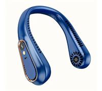 TEMU Ventilador de cuello portátil USB - recargable, rotación 360° flexible, funcionamiento silencioso, flujo de aire fuerte, seguro y , ideal para oficina, deportes y uso al