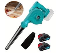 TEMU Ventilador de Hojas Inalámbrico, Aspiradora de Jardín 18V con 2 Baterías de 3.0Ah y Cargador, con Tubo para el Cuidado del Jardín y Césped