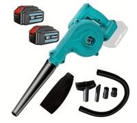 TEMU Ventilador de Hojas sin varillas, Sopladora Eléctrica Portátil con 2 Baterías Recargables y Bolsa de Polvo, : Sopladora y Aspiradora para Hojas, y Nieve, Limpieza de Coches
