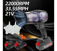 TEMU Ventilador de inalámbrico 22000 rpm, sopladora , dos baterías de litio 1300mAh, botón para ajustar velocidad , y silencioso, ideal para cuidado del césped, hogar y eliminación de polvo en autos