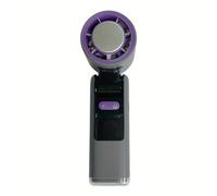 TEMU Ventilador portátil de con bolsa de hielo, pantalla digital, turbina de velocidad, mini ventilador plegable y enfriamiento rápido (100 velocidades)