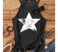 TEMU Verano Casual Estrellas Estampado de Estrellas Chaleco de Moda de Mujer Top de Playa