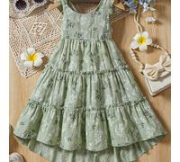 TEMU Vestido casual con un moderno floral, que un diseño elegante y en coreana.