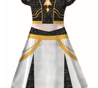 TEMU Vestido de Ballet Elegante para Niñas - Vestido de Princesa Sin de Largo Medio con Cuello , Lavable a para Recitales y Prácticas de Ballet, No Adecuado para Niñas Más Pequeñas