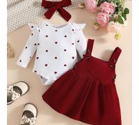 TEMU Vestido de larga con estampado de y pañuelo de cabeza que , conjunto de con falda de estampado de paisley para pequeños, para exteriores.