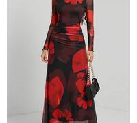 TEMU Vestido elegante para mujer con estampado digital de la colección The Guangbei