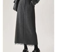 TEMU Vestido Elegante y Versátil para Mujer con Abertura y Corte, Largo Midi