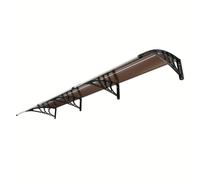 TEMU VEVOR de puerta ventana 38" X 117", UPF 50+ Policarbonato de entrada de puerta exterior, de ventana exterior para protector solar, UV, lluvia, nieve, Hoja hueca