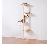 TEMU VEVOR Estantes de Pared para Gatos con Árbol y Plataforma - Juego de Muebles para Gatos de Árbol