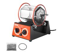 TEMU VEVOR Pulidora de joyas 3 kg 45 W Máquina pulidora de joyas con 5 velocidades 0-60 min Pulidora de tambor ajustable con acción de rotación bidireccional
