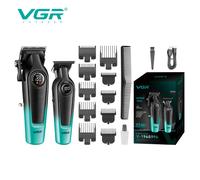 TEMU VGR Kit de Cortapelos y Recortadora Eléctrica para Hombres - Profesional y Resistente, Recargable por USB, Ideal para Viajes, Regalo para Esposo, Padre o Ocasiones Especiales