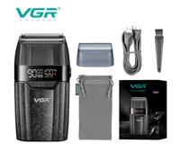 TEMU VGR V-640S Afeitadora Eléctrica Inalámbrica para Hombres con Batería Recargable, Afeitadora Portátil con Folla Adecuada para Viajes, Operación Inalámbrica, Regalo Ideal para Hombres