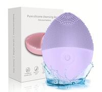 TEMU vibratorio eléctrico, cuidado personal de belleza, portátil, con la piel, de silicona higiénica para limpieza profunda, exfoliación y masaje.