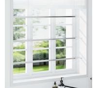 TEMU vidaXL 3x Barra de Seguridad Ajustable para Ventana Puerta Entrada Protector Hogar Doméstico Cerradura Antirrobo