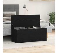 TEMU vidaXL Baúl de Almacenamiento Moderno de Negro vidaXL | Madera de calidad 102 x 35 cm Acabado Mate Ideal Para Dormitorio Pasillo y Elegante Práctico