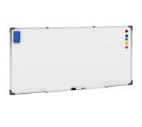 TEMU vidaXL Pizarra Magnética Borrado de Negocio de Pared Oficina Rotulador Borrador Encerado Tablero de Notas Acero 110x60 cm