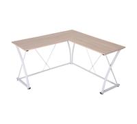 TEMU Vinsetto Escritorio de L Mesa para Oficina Mesa Esquinera con de Metal para Estudio 142x142x76 cm y