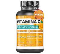 TEMU Vitamina C 1000 mg Liberación Lenta, 200 Tabletas 100% Veganas (1 al Día/6+ Meses), Suplemento Ácido Ascórbico y Vitamina C Pura, Sistema Inmunitario, Huesos, Piel, Fatiga y Formación De Colágeno