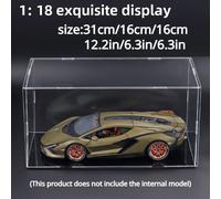 TEMU Vitrina acrílica de primera calidad para coches de colección, figuras y - de protección duradera para adultos mayores de 14 años