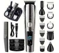 TEMU WAIKIL Set de Profesional Multifuncional para Hombre, Recortadora de Pelo, Afeitadora Recargable USB, Recortadora de Corporal, Herramienta de Estilismo