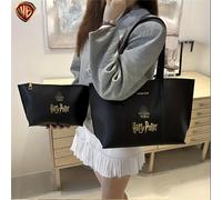 TEMU WB Bros. 2 piezas Harry Potter Mundo Mágico Impresión Bolso Tote Grande y Bolso de , Bolso de Cuadrado de Gran Capacidad, Bolso Tote y Set de Bolso de con Billetera