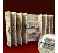 TEMU WB Mapa de los de Harry Potter, un mapa mágico de adecuado para accesorios de cosplay, cacerías de mágicos, regalos navideños y decoraciones temáticas.