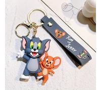 TEMU WB Tom & Llavero de Silicona Duradero - Colgante para Bolsos con Diseño Divertido y Colores Vibrantes, Coleccionable para Fans