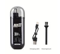 TEMU WEEME Recortador de de Nariz y Orejas para Hombre con Alimentación USB, Pantalla LCD, Batería Recargable, Diseño Ergonómico para un Corte , Regalo Ideal para ,