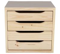 TEMU WELL HOME - Cajonera 4 cajones acabado SIN