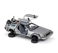 TEMU WELLY 1/24 Vehículo de Juguete de Metal para Time Machine II Aircraft Edition, de Coche Deportivo para Adultos, Coleccionable, Pieza de Exhibición Estática, Regalo para