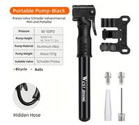 TEMU WEST BIKING Bomba de Bicicleta Portátil de Presión, Accesorios para Ciclismo, Bomba de Bicicleta Práctica para Viajes