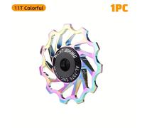 TEMU WEST BIKING MTB Derailleur trasero con rueda de CNC 11T 13T, cojinetes cerámicos, , para bicicleta de carretera, con de cambio trasero y rodillos.