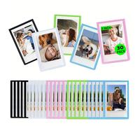 TEMU WOGOZAN 2 × 3 Marco de Fotos Magnético Compatible con las Cámaras Fujifilm Instax Mini 12/11/9/8/7/EVO y Papel de Película de 3 Pulgadas, con Stickers Magnéticos para Refrigerador