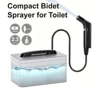TEMU Wower Bidé Portátil de 2.3L para Mujeres/Hombres, Recargable con 2 Ajustes de Presión, Ideal para Viajes al Baño en Senderismo y Camping, Ducha Manual Musulmana, RV