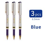 TEMU WUQIANNIAN 3/6/12pcs Edición Bolígrafos de Firma, 0.5mm Punto Fino, Tinta de Secado Rápido en Azul//Negro, , Cuerpo de Plástico , Punto Ancho, Tapón de Apagado, Escritura para Oficina, ,