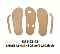 TEMU WUTA 726 Plantilla de Papel para DIY Chanclas de Hombre Unisex Juego de Piel de Artesanía
