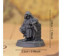 TEMU X-AN DESCONOCIDO MINIATURA DE LADRÓN - Figura detallada de resina ABS para D&D, RPG, coleccionistas, y juegos de mesa