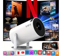 TEMU XGODY Mini Proyector 200ANSI con WiFi 6 y BT, Resolución Nativa 720P Compatible 4K Portátil 180° Rotable 11 Pantalla de 3.3 Metros Cine Automático Keystone para Laptop Smartphone