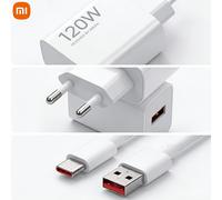 TEMU Xiaomi 120W Combo Versión , Enchufe UE, Adaptador Tipo-A con Cable de de 1m 6A,