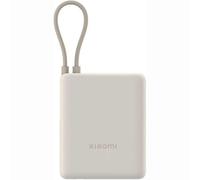 TEMU Xiaomi 33W Power Bank 10000mAh (Integrated Cable) Tan GL, Power Bank con Carga rápida de 33W, 3 Puertos de , Dos baterías de 5000 mAh, Seguro en el avión, Tan